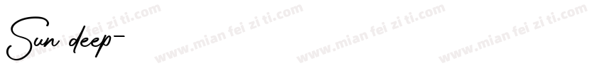 Sun deep字体转换